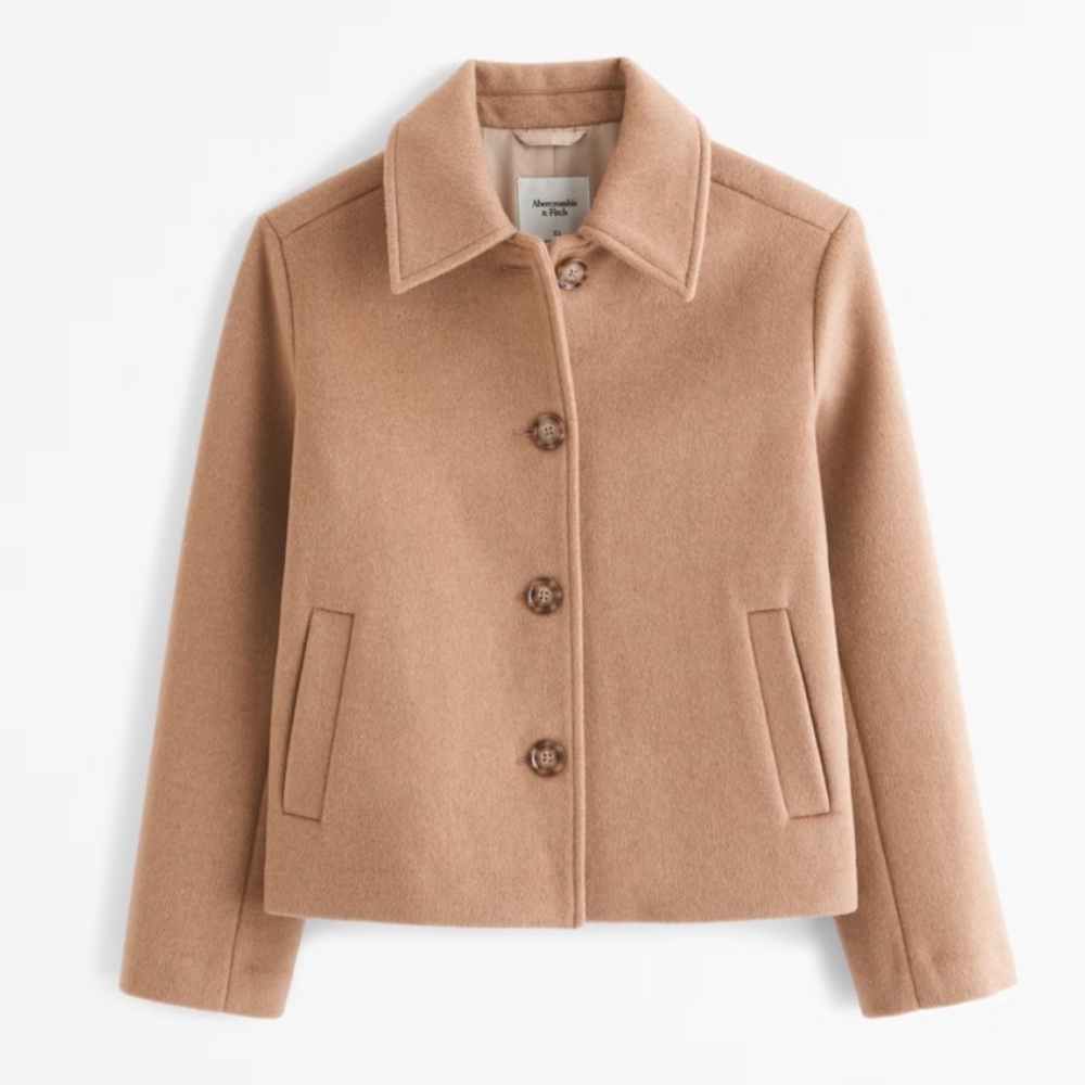 A&F Women's Tan Wool Jacket